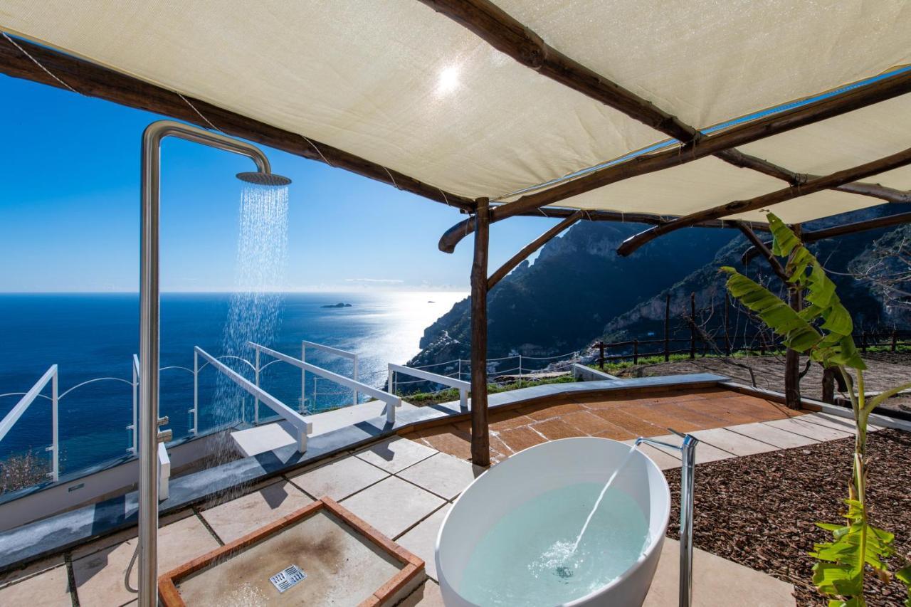 Villa La Tagliata Spectacular Jacuzzi Tub Amazing View And Private Parking Garage Positano Zewnętrze zdjęcie